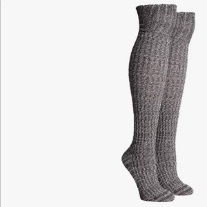 NWT Richer Poorer Over the Knee Textured Socks - Reina Heather Grey